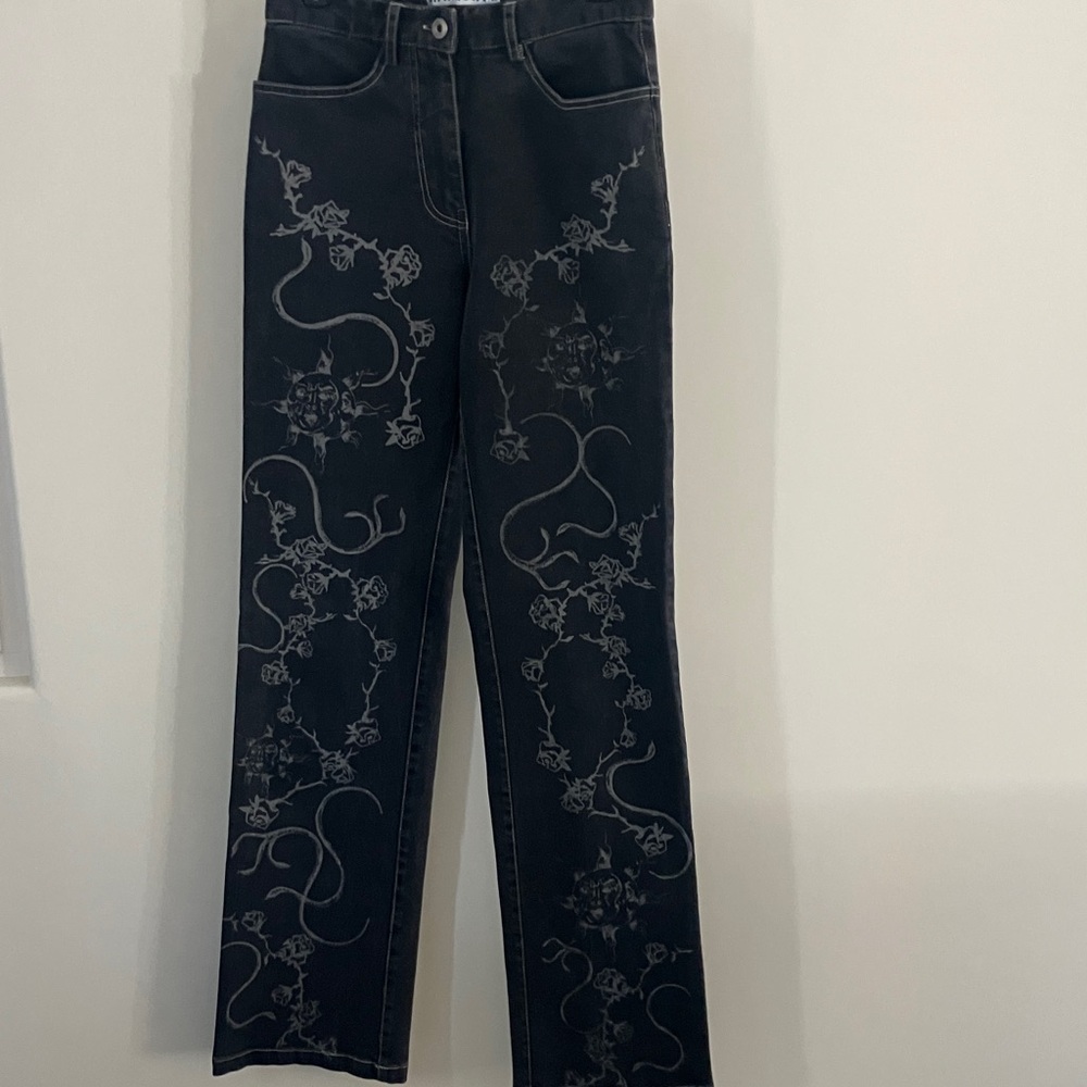 I.AM.GIA Faded Black Lunar High Rise Flared Jeans Women’s Size XS